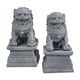 thumbnail image 3 of 2 estatuas de leones guardianes de estilo asiático, esculturas de jardín, adornos de decoración de bonsái de piedra en miniatura para balcón,, 3 of 5