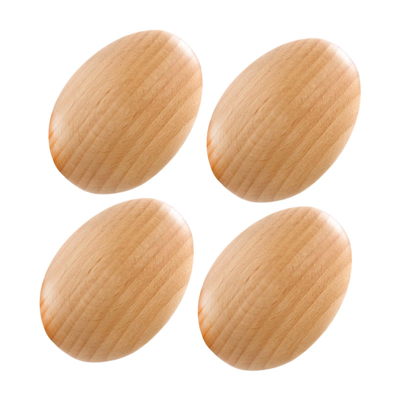 Bothyi - 4 Ganchos De Pared Para Garaje, Hogar, Cuerdas De Utilidad, Albornoces, Sombreros, Dormitorio, Ganchos De Madera Para Abrigos.