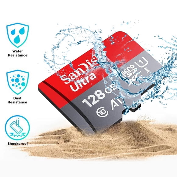 Tarjeta Memoria Micro SD Sandisk Ultra 128 GB Original para consolas varias