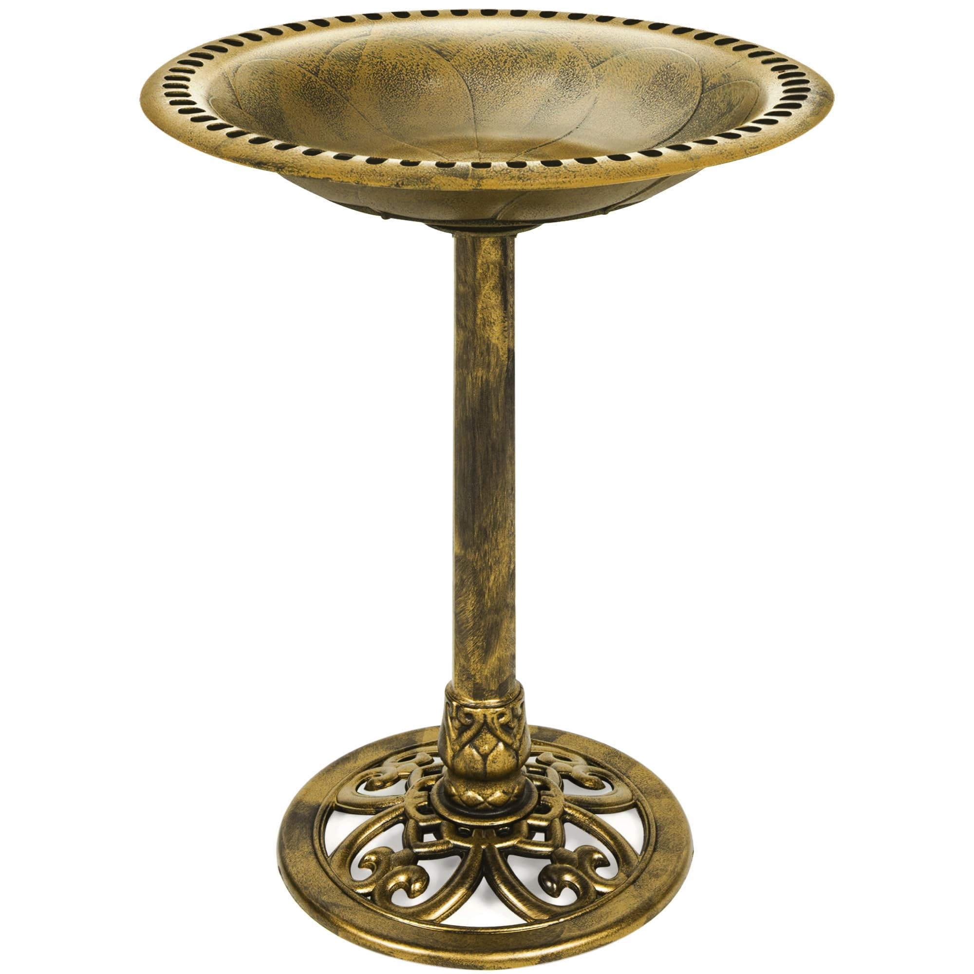 Bebedero para Pájaros Best Choice Products 71 cm Resina Vintage Dorado
