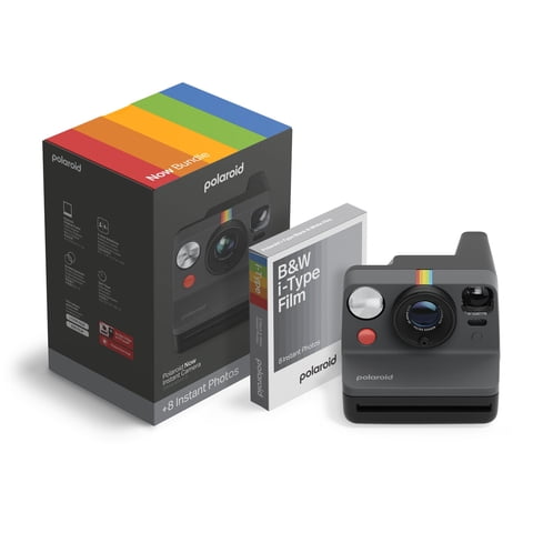 Camara Instantanea Polaroid Now Gen 3 Negra Bundle Bw Film