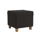 thumbnail image 1 of Ottoman de almacenamiento Benzara Pyp cuadrado 45 cm color chocolate, 1 of 5