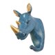 thumbnail image 1 of Gancho De Pared Multifunción Ropa Sombrero Rack Key Holder Resina Animal Rhinoceros, 1 of 5