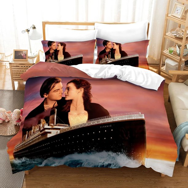 Titanic Jack And Rose Bedding Set Duvet Cover Sets Comforter Bed Linen Queen King Single Size DropshipBed Sheets