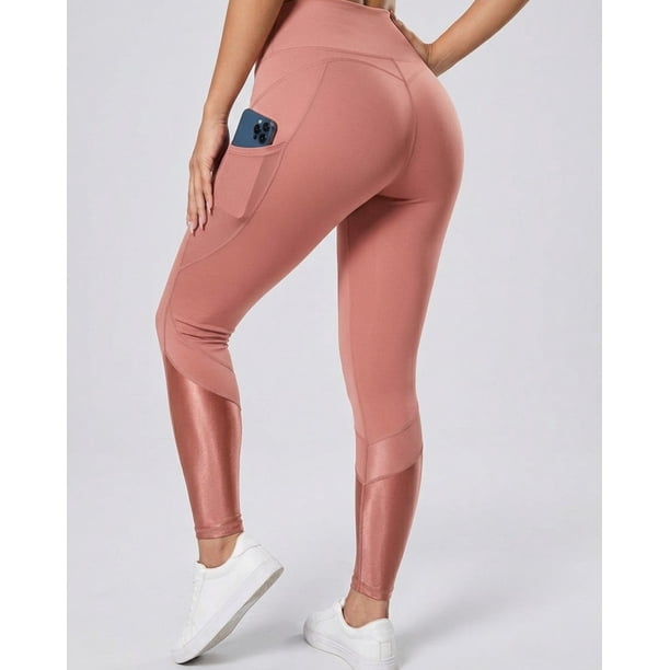 Calza Fitness Mujer Suplex Brillosa Modeladora Calidad - A358