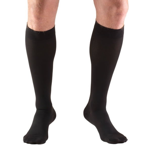 Medias de compresión Truform 8865, 20-30 mmHg, hasta la rodilla, negras