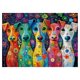 thumbnail image 1 of Rompecabezas Larkipuzz con pintura colorida de perros, 1000 piezas, 1 of 7