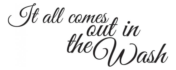 Rienda Libre Graphics - Decomural It All Comes Out In The Wash Bathroom Ws-40807