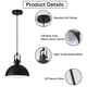 thumbnail image 4 of Luces colgantes Susurise Kitchen Island, paquete de 3 unidades, metal negro, 4 of 7