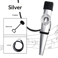 Xusx111 - 12 Piezas De Metal Kazoos Con 20Pcs Kazoo Flauta Diafragmas, Buen Regalo Para Niños, Un Buen Compañero Para Ukulele, Violín, Guitarra, Teclado De Piano