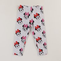 Calza Niña Gris Caras Minnie Disney
