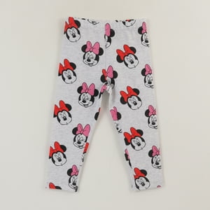 Calza Niña Gris Caras Minnie Disney