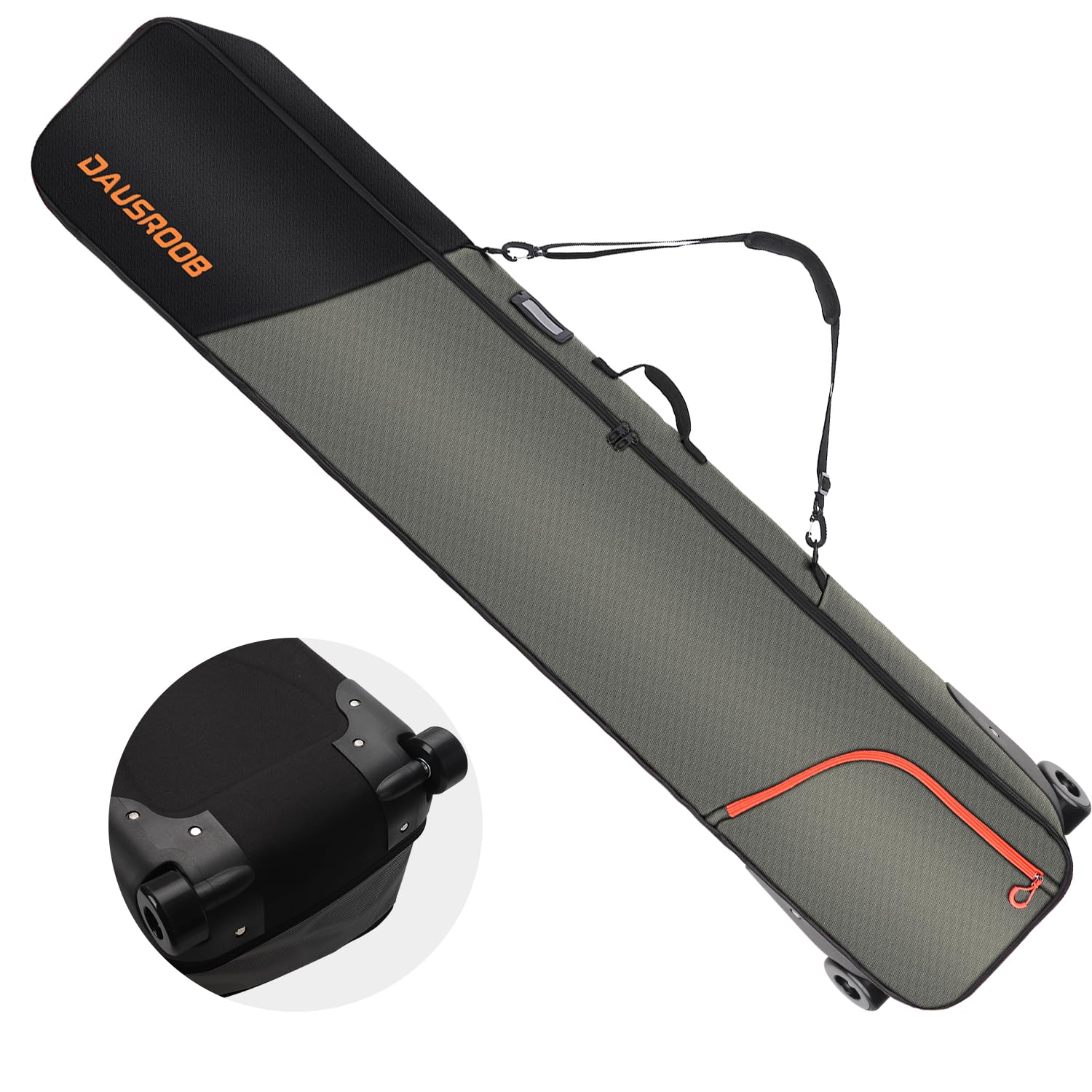 Bolsa De Snowboard Dausroob Air Travel Roller Impermeable 160 Cm