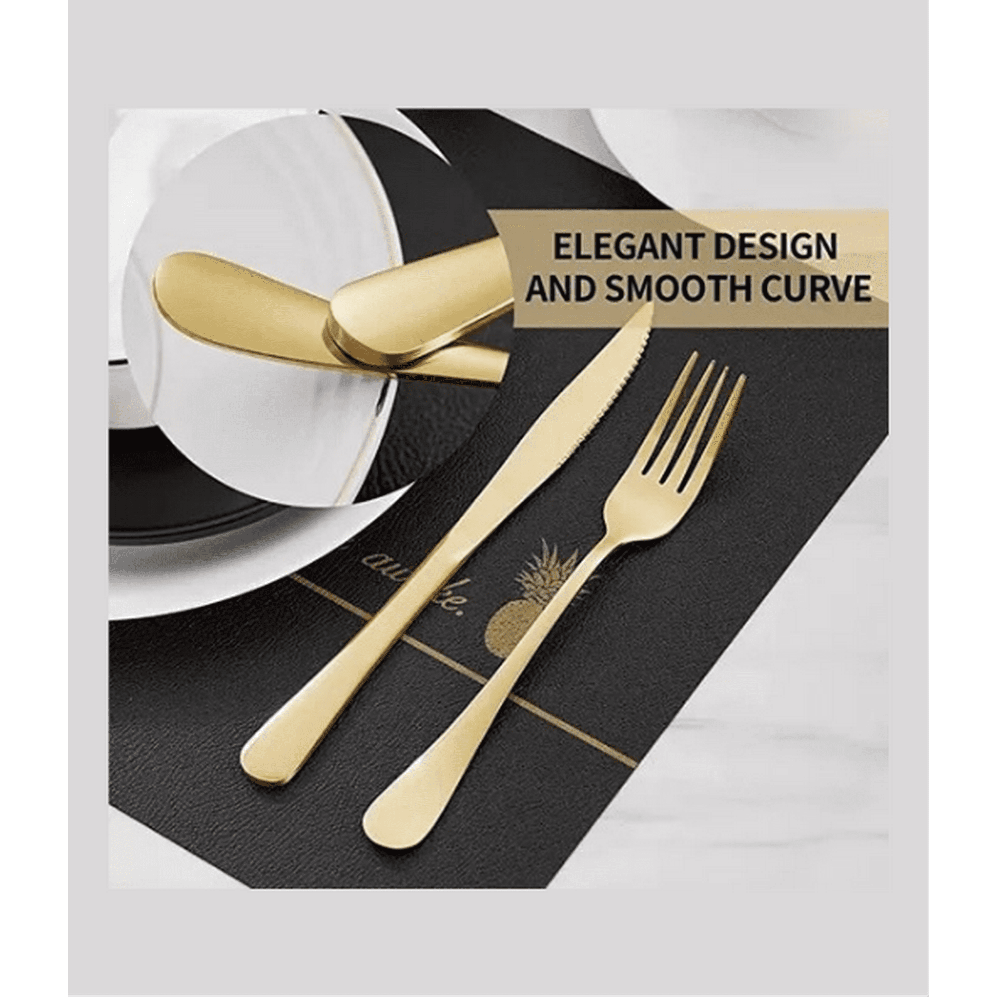 Genérico - Cubiertos Cuchillería Amarillo