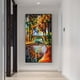 thumbnail image 4 of 1pc, Frameless Modern Wall Decoration Art Pictures, Abstract River In Autumn Night Scenery Oil Painting On Canvas No Frame, 4 of 4