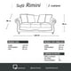 thumbnail image 5 of Sofa Rimini 2 C Tela Velvet Burdeo, 5 of 6