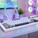 thumbnail image 2 of Teclado onn RGB cableado de 96 teclas US USB blanco, 2 of 3