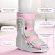 thumbnail image 2 of Bota ortopédica para caminar Jewlri, talla mediana, gris y rosa, para mujer, 2 of 8