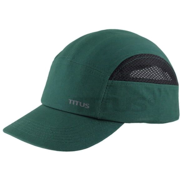 Gorra Safety Bump TITUS, ligera, estilo béisbol, color verde Hunter