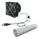 thumbnail image 1 of Extractor De Aire Para Yate, Ventilador Portátil Con Ahorro De Energía Para Ventana, Inodoros, ático, Ventilador Individual, Tubo De 1M, 1 of 3