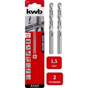 Kwb - Broca Acero Rápido Hss Silver 1.5Mm 2Un.
