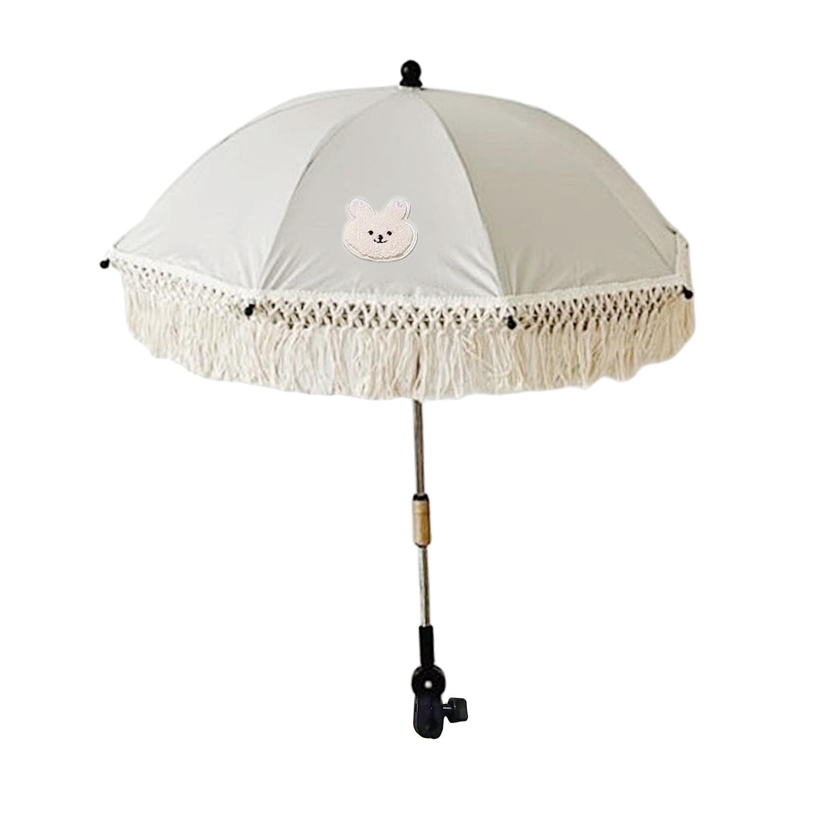 Bothyi - Sombrilla Para Cochecito Con Clip Y Cubierta Para Carrito