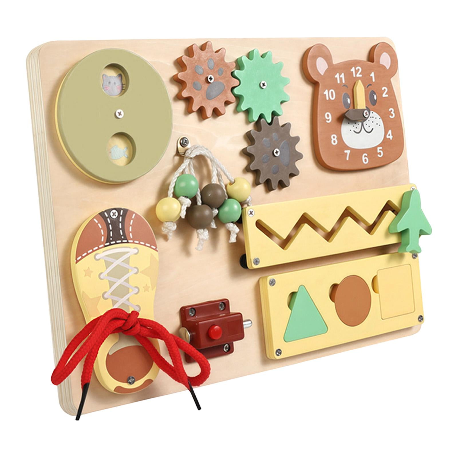 Bothyi - Tablero De Actividades Para Niños, Juguete Sensorial De Madera, Regalo Para Bebés Y Niños.