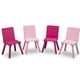 thumbnail image 2 of Juego de mesa y 4 sillas infantil blanco rosa y fuccia Delta Children, 2 of 6