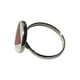 thumbnail image 2 of Anillo plata 925 y Coral rojo; talla 6 - talla 12 española, 2 of 3