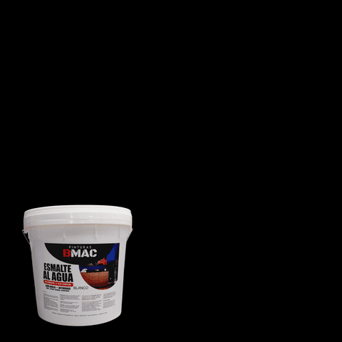 Bmac - Esmalte Al Agua Negro Semibrillo Tineta 4G