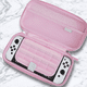 thumbnail image 2 of Funda protectora rígida para Nintendo Switch modelo OLED - Bolsa de almacenamiento portátil de viaje con funda duradera compatible con la consola NS Switch-Rosa, 2 of 6