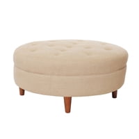 Latam Home - Pouf Paris Lino Natural
