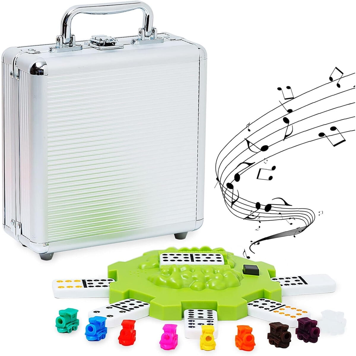 Yinlo - Domina Mexican Train Doble 12 Con Sonido Y Estuche