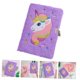 thumbnail image 2 of Diario de unicornio, 5 piezas con tapa para bloc de notas con cerradura, diseño de unicornio de peluche para niña, cuaderno con cerradura de dibujos animados esponjosos., 2 of 7