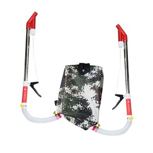 Magideal - Distribuidor De Fertilizantes, Aplicador De Fertilizantes, Dispensador Portátil De Esparcidor De Estiércol Para Cubrir El Césped Con Maíz En El Jardín Tubo Doble