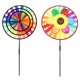 thumbnail image 1 of Rainbow 3D Círculos Y Girasol Molino De Viento Whirligig Rueda Jardín Decoración Ni?o Juguete, 1 of 3