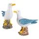 thumbnail image 3 of 2 Piezas Gaviota Soporte Tocón Estatua Gaviota Estatuillas Artesanía Escultura Adorno Náutico para Patio Hogar interior y exterior Césped Jardín, 3 of 5
