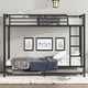 thumbnail image 1 of Twin XL over Twin XL Metal Bunk Bed with Twin Size Trundle, Black, 1 of 3