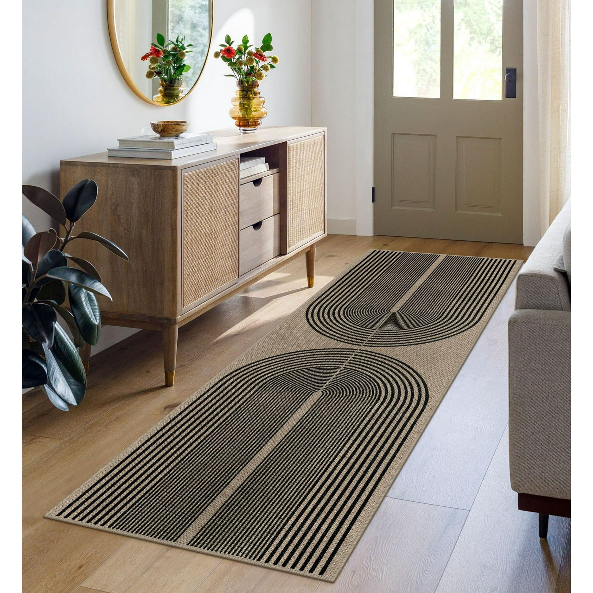 Alfombra Rugalia Easy Yute Rainbow Runner 60 X 180 Cm Lavable
