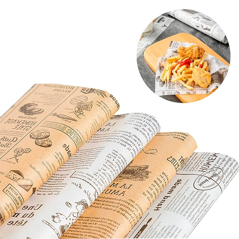 Wakeshome - Set 1000 Pliegos De Papel Mantequilla 28x38cms Para Comida