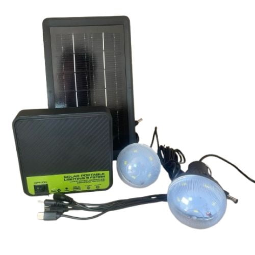 Irm - Kit De Iluminación Solar Portátil Ampolletas Camping
