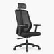 thumbnail image 3 of Silla Oficina One con cabecero Negro, 3 of 8