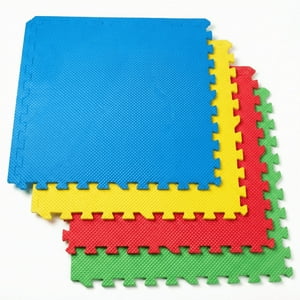 Dulce Abrazo - Alfombra Antigolpes Bebé Eva 8 Piezas Colores Puzzle 30X30 Multicolor Lis