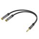 thumbnail image 1 of Divisor de Audífonos KINGTOP 3.5 mm 1 macho a 2 hembras, 1 of 9