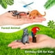 thumbnail image 2 of Juego de figuras de animales de la selva tropical de Jexine, paquete de 25 con árboles, 2 of 3