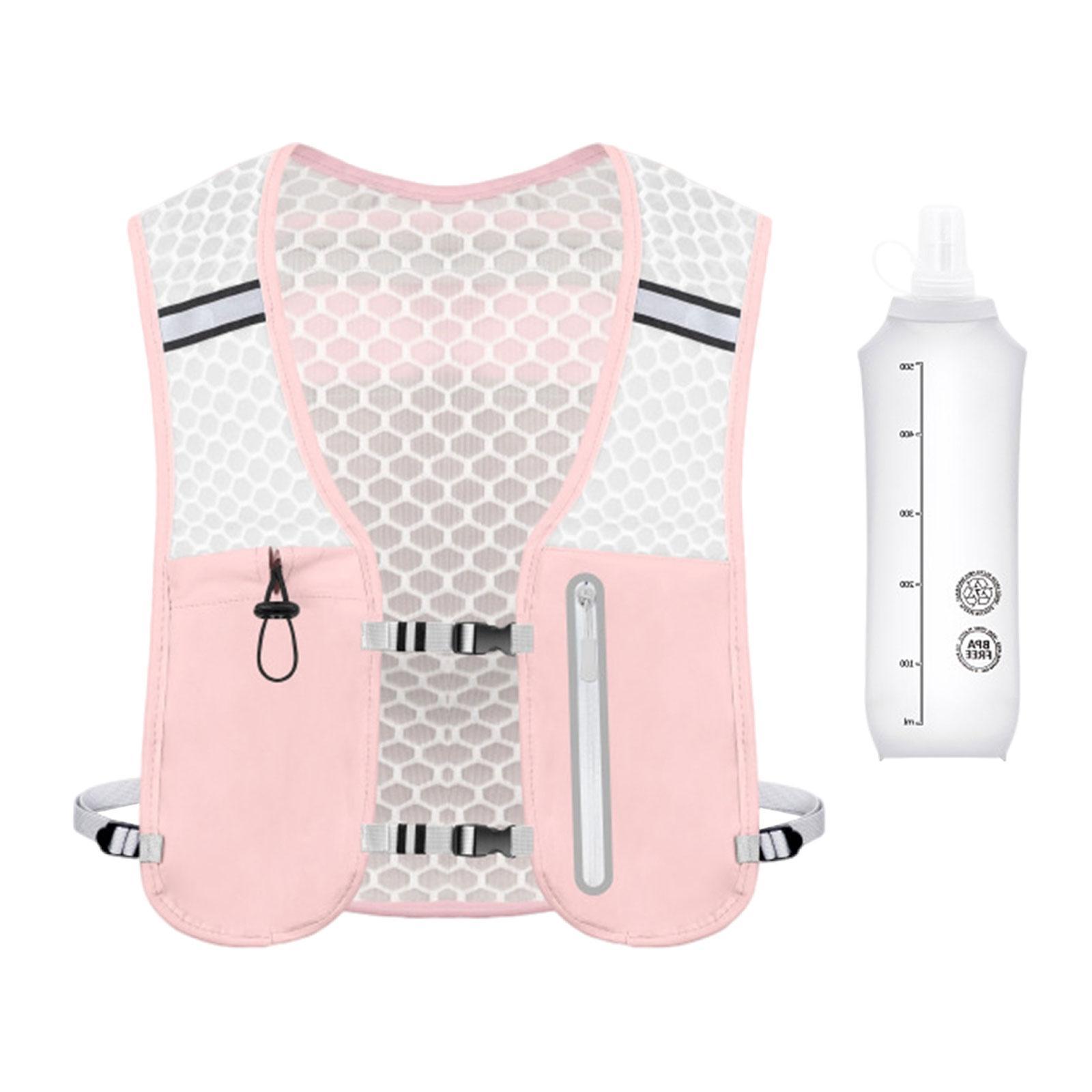 Ioensy - Chaleco Para Correr, Resistente Y Ligero, Para Mujeres Y Hombres, Ideal Para Actividades Al Aire Libre, Senderismo Y Ciclismo, Color Rosa.