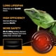 thumbnail image 5 of Lámpara de calor para reptiles HealSmart con emisor de calor de cerámica, 150 W, paquete de 4, 5 of 6
