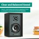 thumbnail image 2 of Altavoces estéreo Electrohome Berkeley 2.0 con amplificador y controladores de 3 pulgadas, Bluetooth 5, RCA, Aux, para tocadiscos, TV, PC., 2 of 3