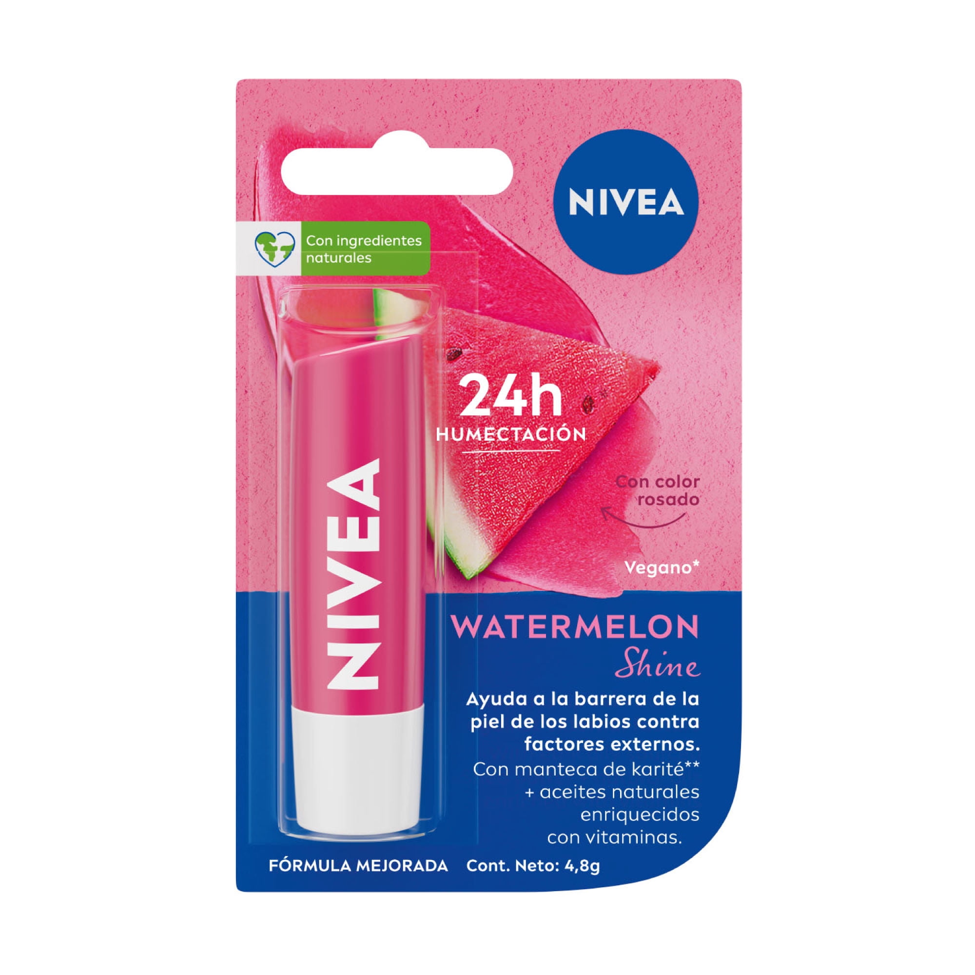 Bálsamo Labial Nivea Fruity Sandía ,