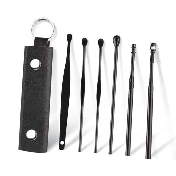 6PCS Ear Cleanser Spoon Health Care Earpick Ear Cleaner Wax Removal Tool Earpick Sticks Earwax Remover Curette Ear Pick Cleaning